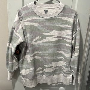 Oversized Camo Crewneck